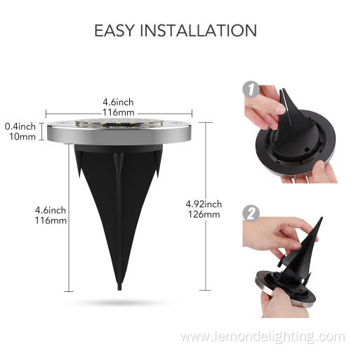 16 LED In-ground Solar Patio Light